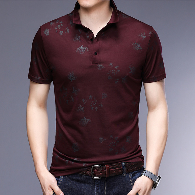 

New Men's Middle-aged Compassionate Celestial Lacey Cotton Short-sleeved T-shirt Men's Loose Printed Shirt