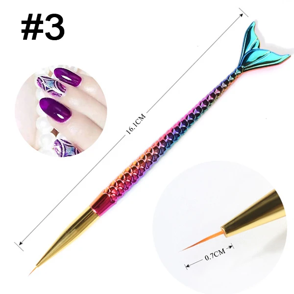 1pc Nail Art Pen Mermaid Dotting Tools