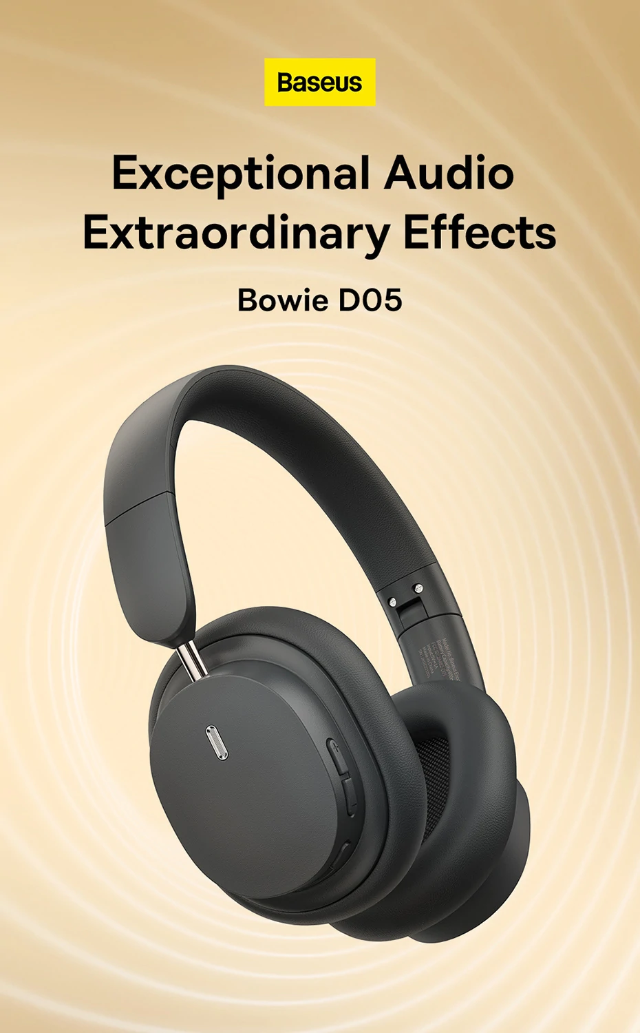 Baseus Bowie D05 Özel 3D özelliğine sahip Bluetooth kulaklık