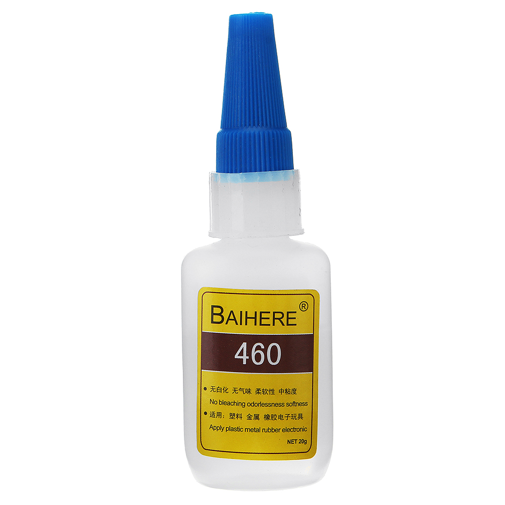 

BAIHERE 460 Instant Adhesives High Performance Glue No Smell No Whitening 20g for Metal Plastic