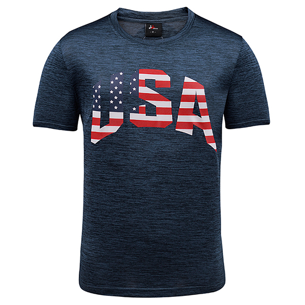 

Мужская мода США Печатная футболка Случайные O-образные вырезы с короткими рукавами Топы Тройники