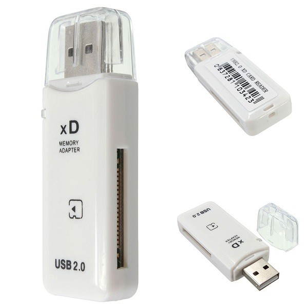 

USB 2.0 Высокоскоростной адаптер чтения карт памяти xD Белый для Olympus Fuji xD Pictu