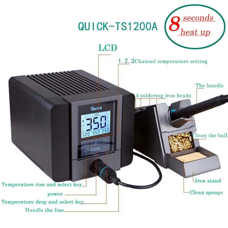 QUICK TS1200A INTELLIGENT LEAD FREE SOLDERING STATION 2