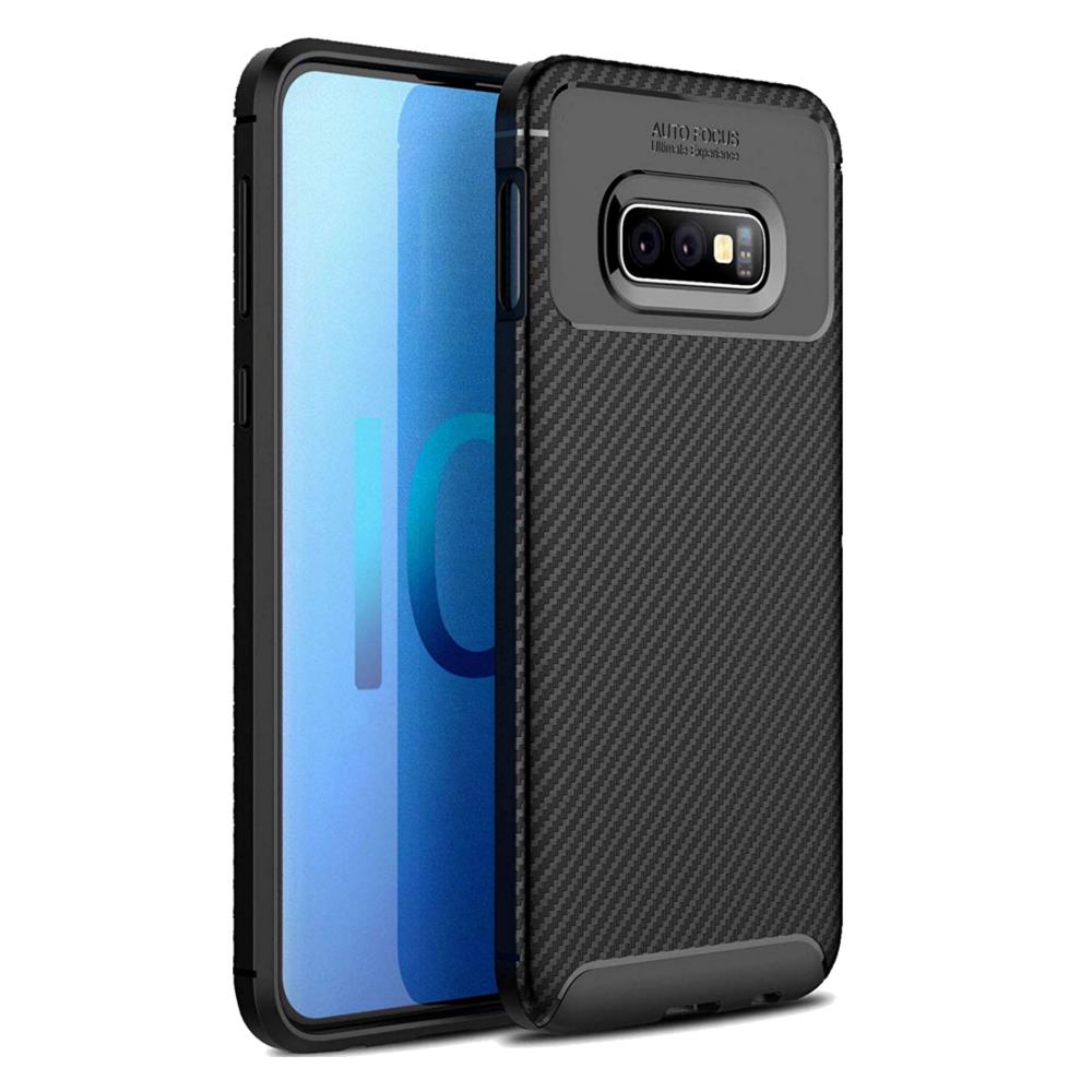 

Bakeey Protective Case For Samsung Galaxy S10e 5.8 Inch Slim Carbon Fiber Fingerprint Resistant Soft TPU Back Cover