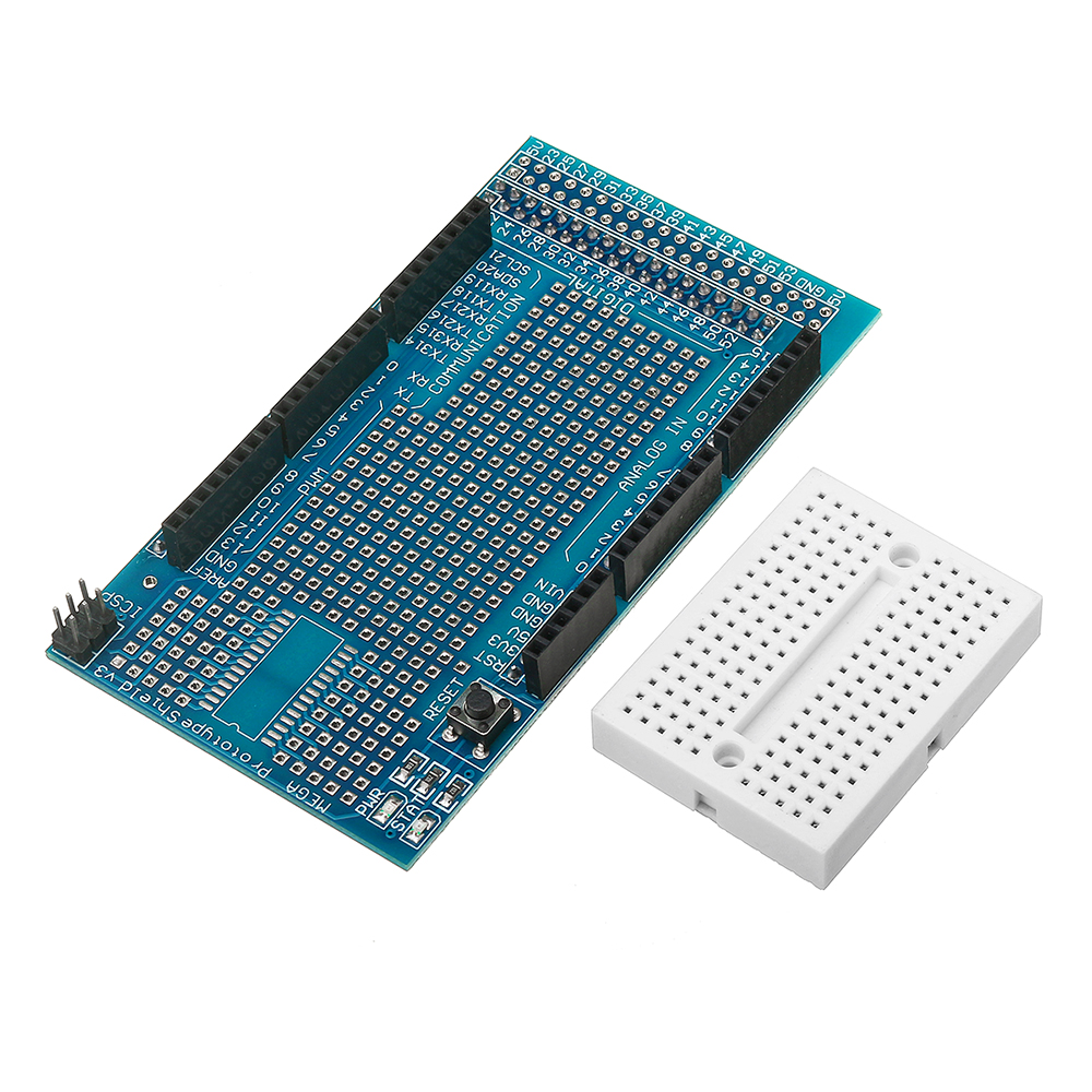 

3Pcs Mega2560 1280 Protoshield V3 Expansion Board With Breadboard For Arduino
