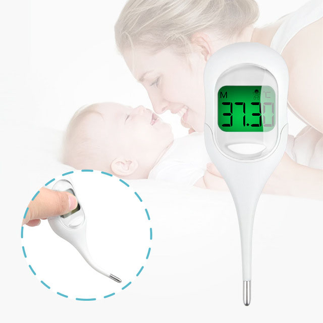 

Loskii T28 LCD Baby Digital Термометр Soft Головная лихорадка Анальный Подмышки Оральная детекция Базальная температура тела Монитор