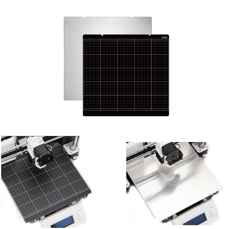 

253.8x241mm Mk3 Mk52 Spring Steel Iron Heated Bed Sheet + Platform Sticker With 3M Backing Glue For Prusa i3 3D Printer Part