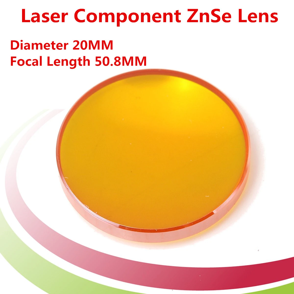 Laser Component ZnSe Lens for CO2 Laser Cutting Engraving Dia 20mm FL 50.8mm