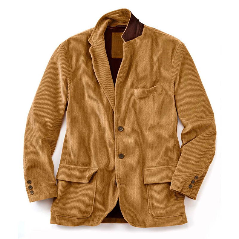 HOT Mens Dad/'s Corduroy Two Button Casual Blazers Jackets Coats Outwear Autumn