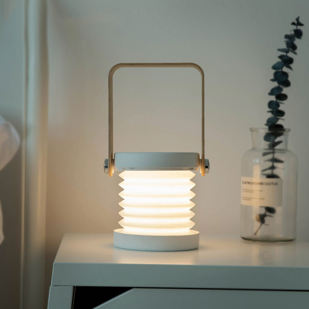 

Bakeey Led USB Charging Foldable Lantern Light Flashlight Bedroom Bedside Reading Night Light Retractable Table Lamp