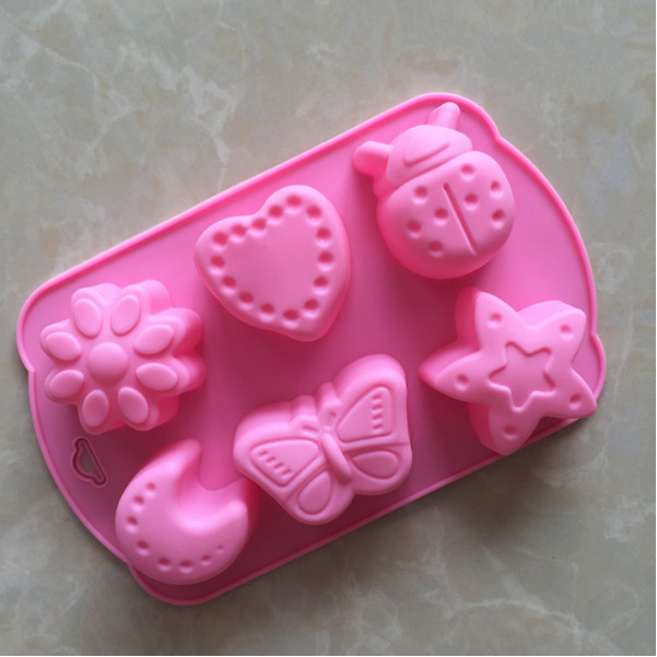 

Supply Silicone Cake Mold Mold Chocolate Ice Pudding Jelly Mold 6 Even Insect Moon And Other Patterns