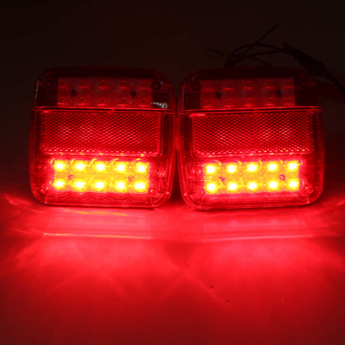 12v LED caravane remorque de camion arrêter la queue arrière lampe témoin de plaque d'immatriculation