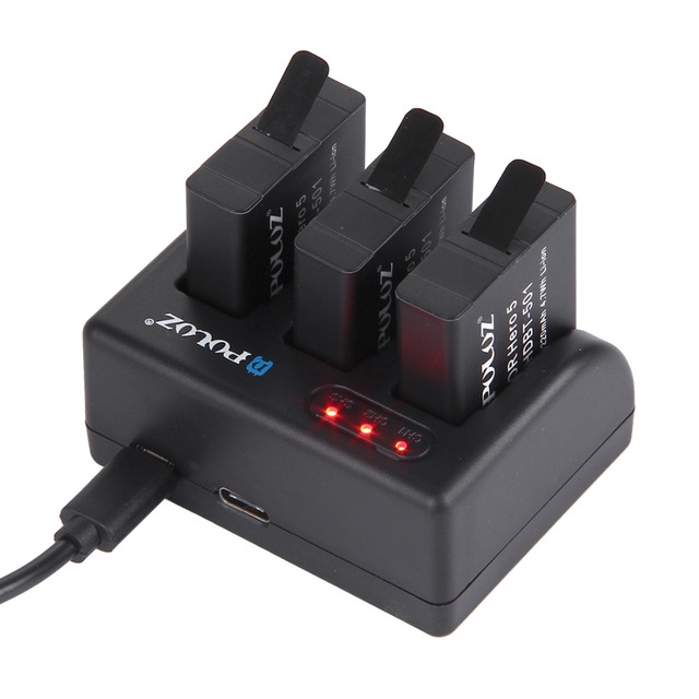 PULUZ PU185 3-channel Battery Charger ...