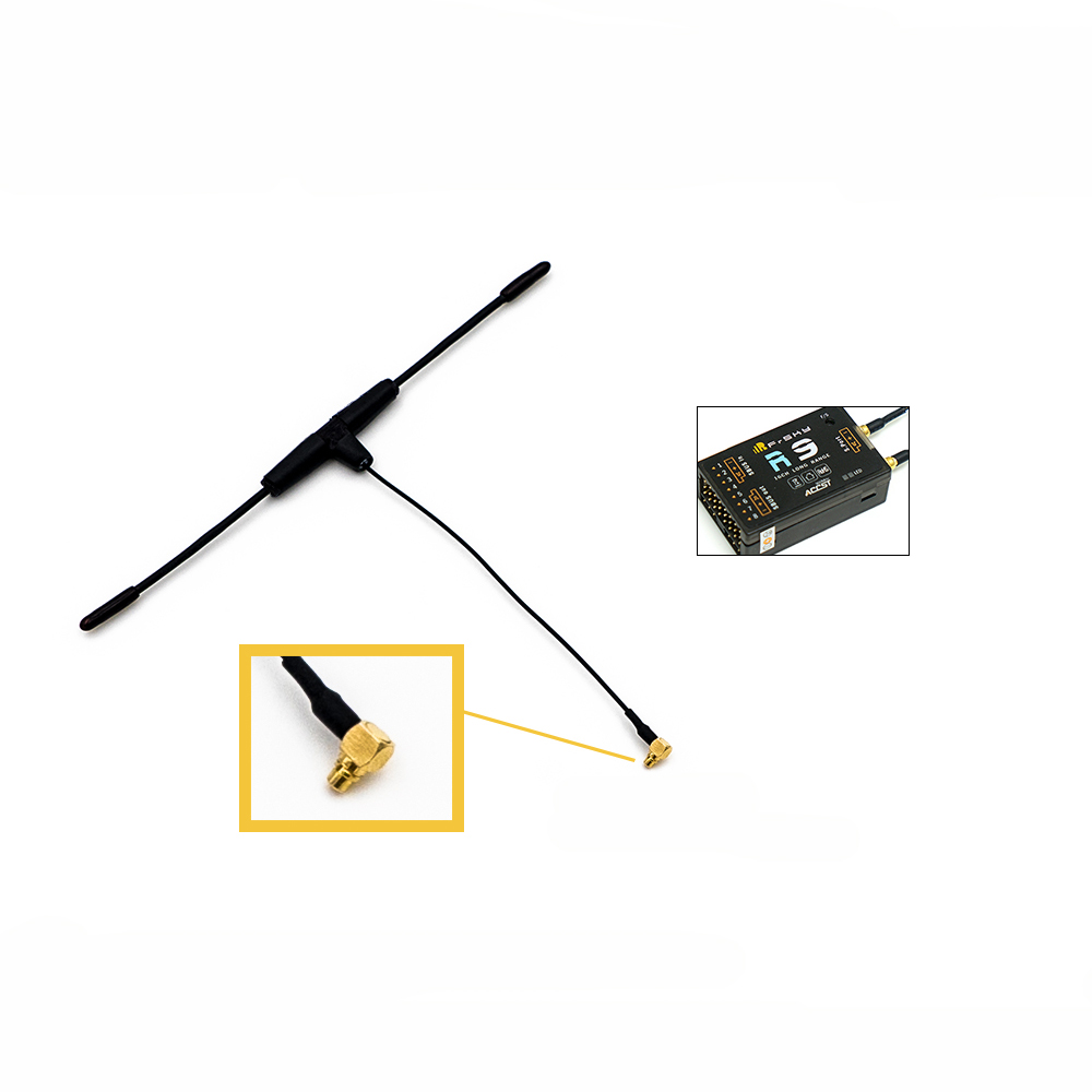 

Original FrSky 868MHz Dipole T MMCX Antenna for R9 Radio Receiver LBT Version RC FPV Racing Drone