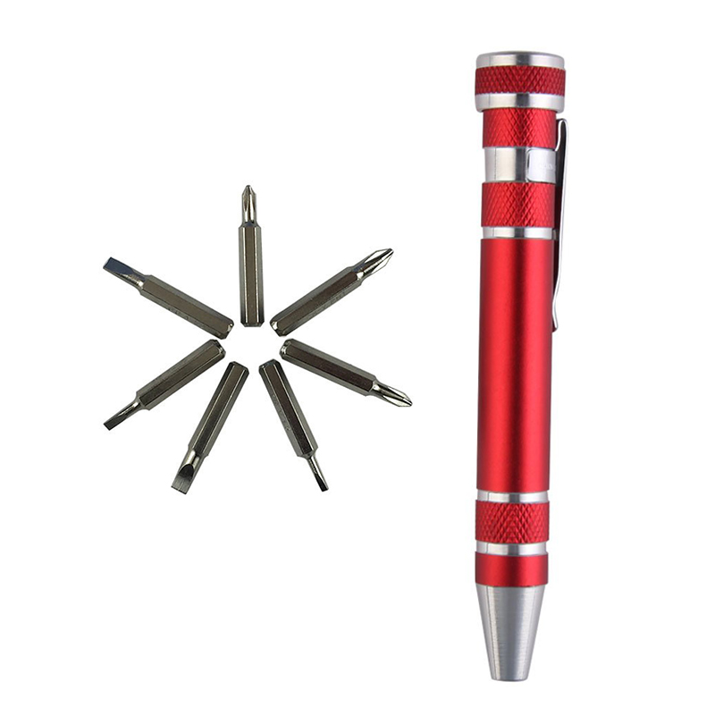

8 In 1 Mini Gadgets Repair Tools Pen Style Precision Screwdriver Set Kit Home Improvement