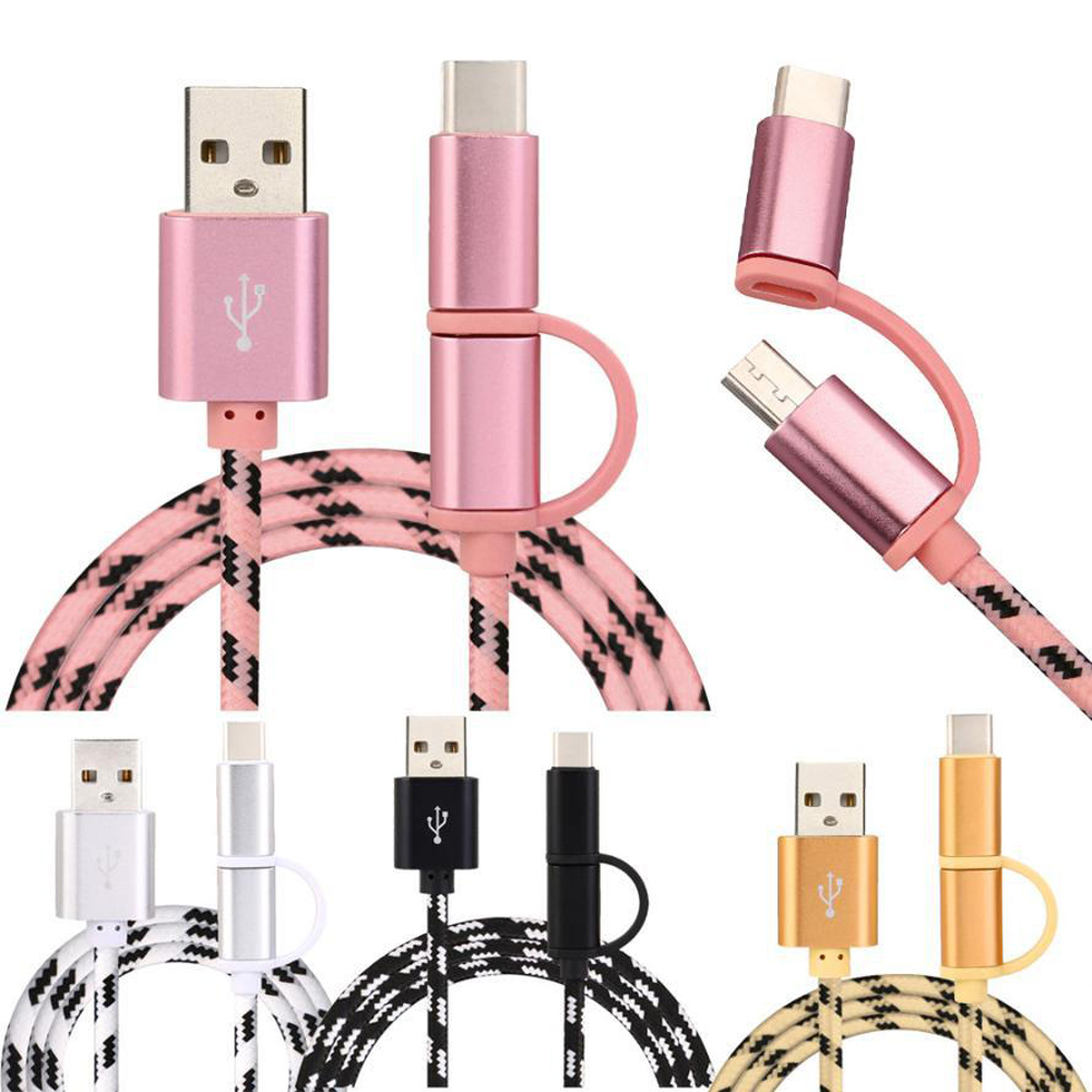 

Bakeey 3A 2 in1 Micro Type-C Fast Charging Nylon Weave Data Cable With Packaging Tiger Pattern For HUAWEI P30 XIAOMI MI9 Oneplus 7 S10 S10+