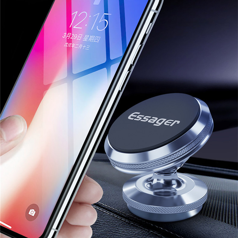 

Essager Strong Magnetic 360° Rotation Sticky Car Holder Dashboard Mount for Xiaomi Huawei Mobile Phone