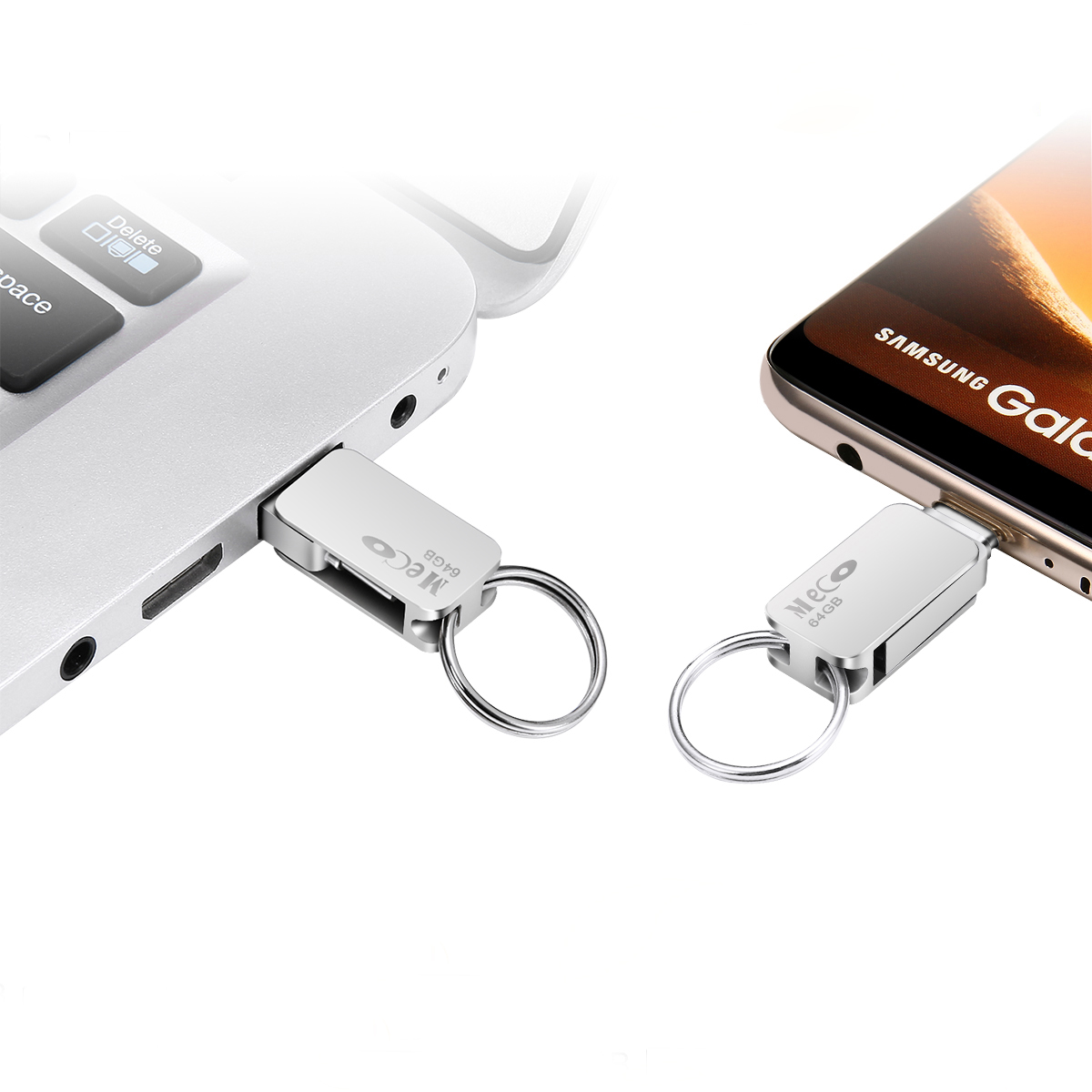 

MECO ELEVERDE 2 In 1 64GB USB 3.0 Type-C OTG Водонепроницаемы Высокоскоростной диск Flash Дисковод U Диск высокоскоростного чтения для смартфона Портативный ко