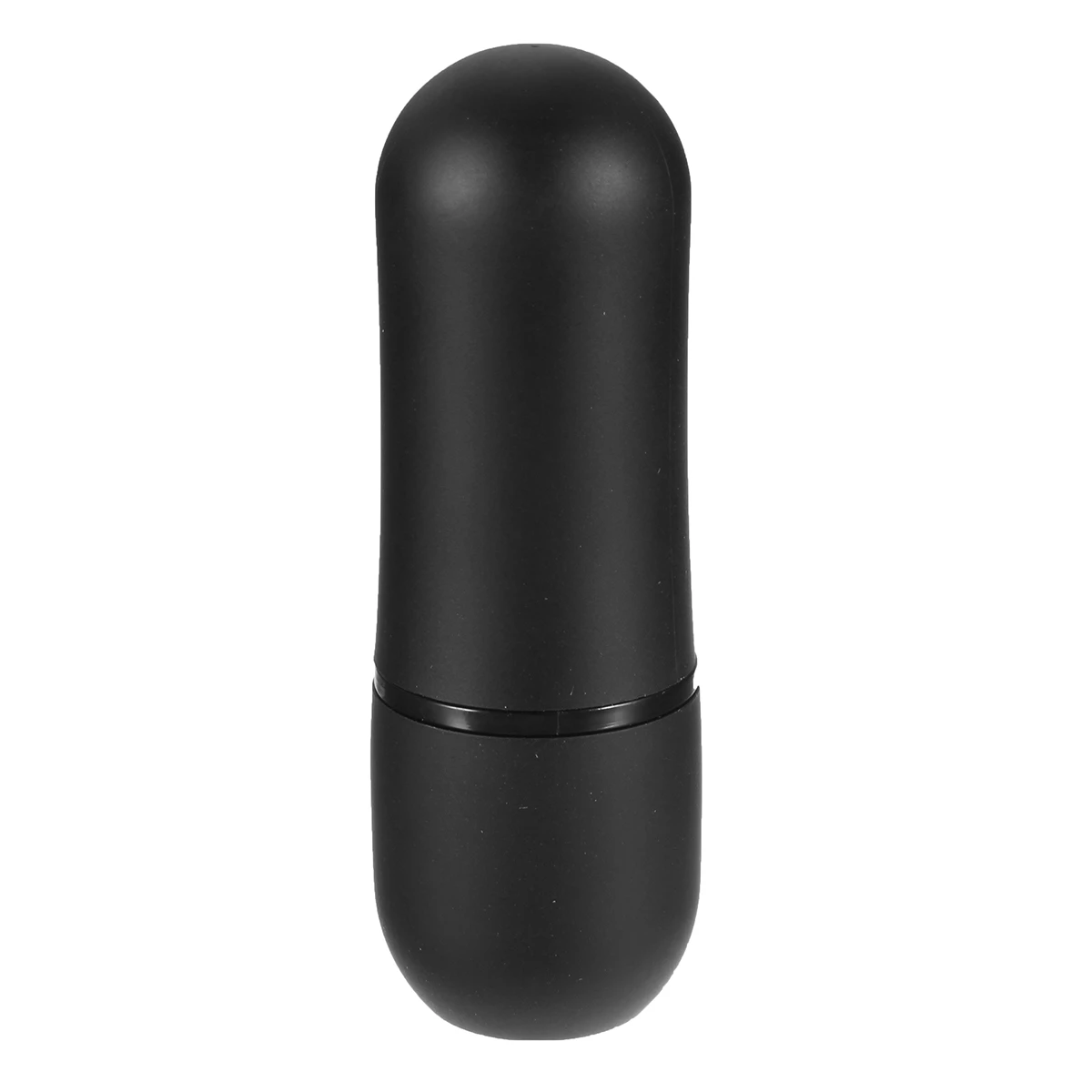 Matte Black Round Empty Lipstick Tube Lip Balm Refillable Container DIY Makeup Cosmetic Tool