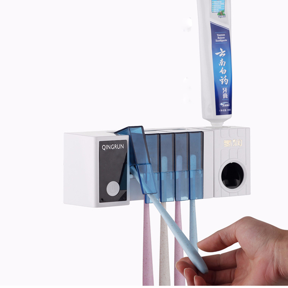 

Bakeey Многофункциональный UV Автоматическая зубная щетка Стеллаж для хранения зубной пасты Применимо для US EU