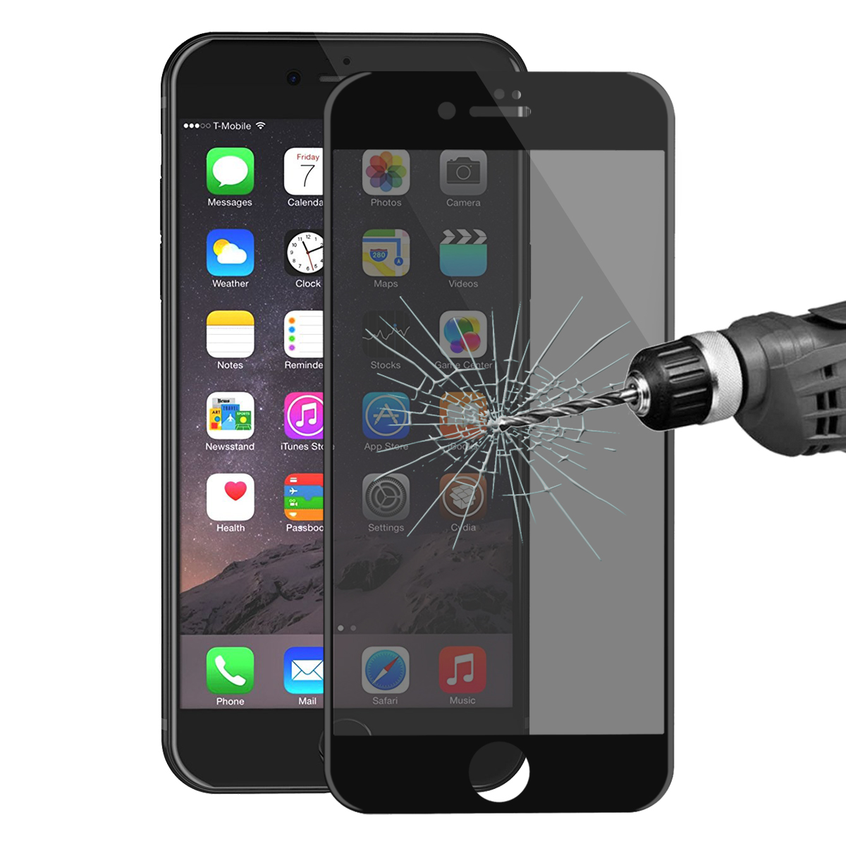 

ENKAY Анти Шпион 3D Arc Edge 0,26 мм 9H Углеродное волокно закаленное стекло для экрана iPhone 7 Plus