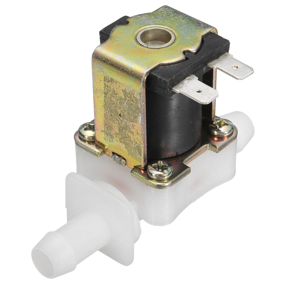 

12V DC Electric Solenoid Valve Water Air Inlet Flow Switch Normally Closed 12mm