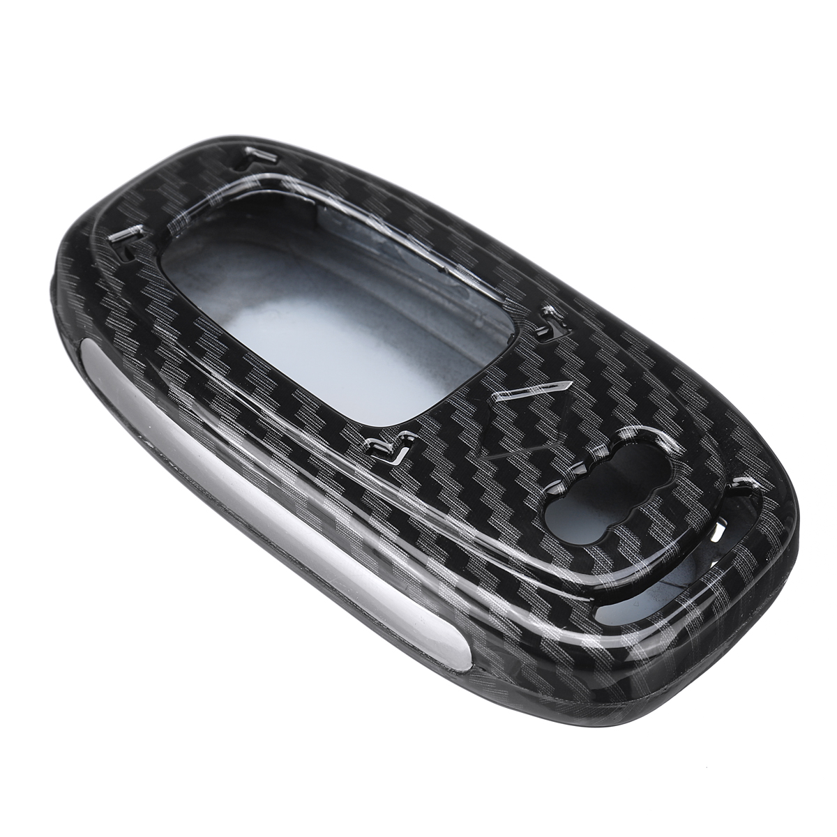 

ABS Car Key Case Cover Bag Carbon Fiber Black for Audi A4L A5 A6L Q5 Q7 S6 A7 A8L