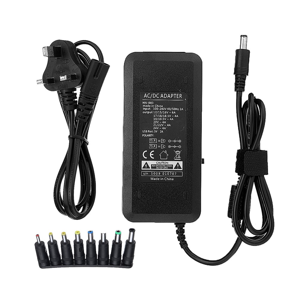 

AC100-240V To DC12-24V 120W UK Plug Adjustable Power Adapter with 8 Standard Plugs Universal Charger