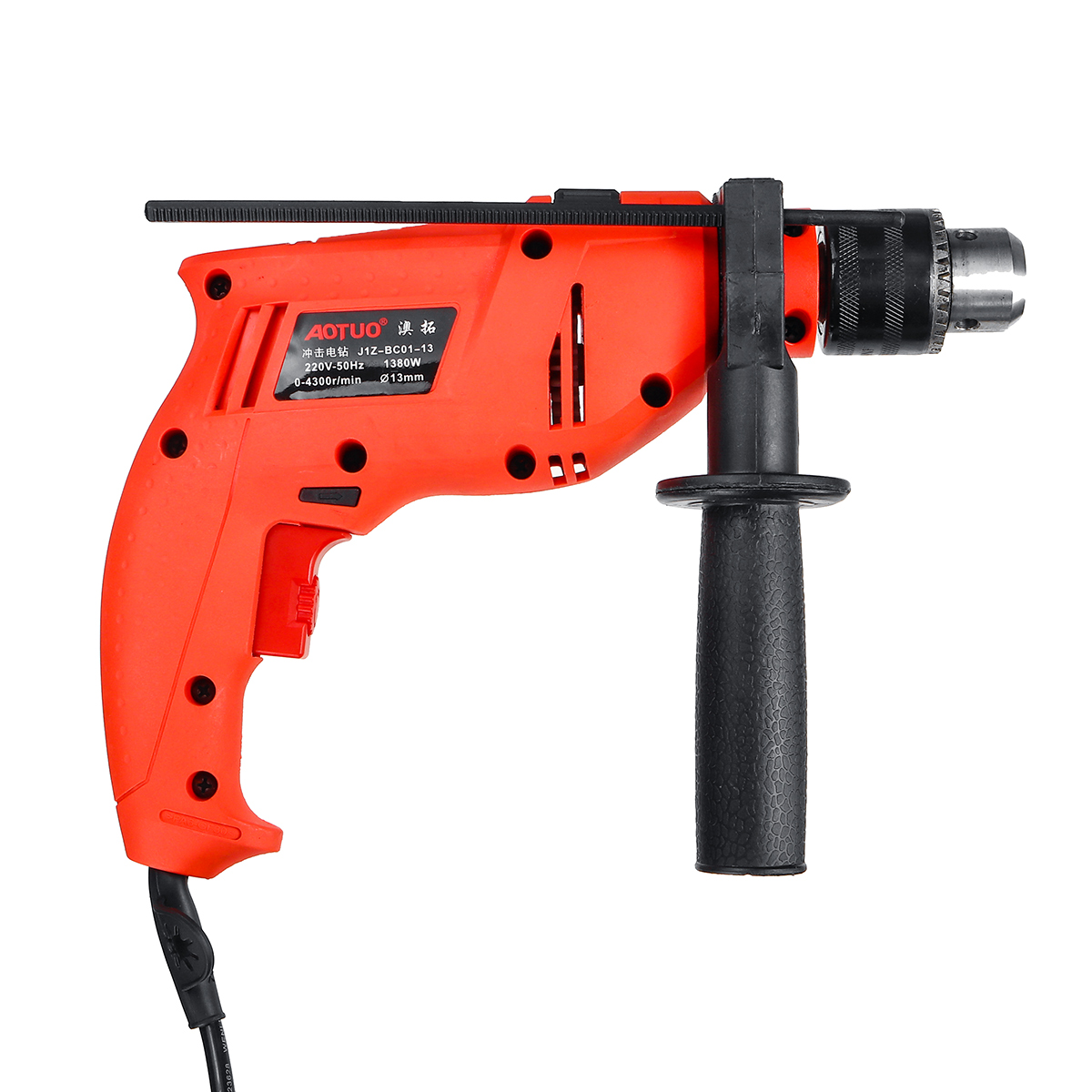 

Powerful Electric Hand Hammer Drill 2 in 1 710W 220V Variable Speed Heavy Duty Impact Screwdriver 3300r/min Adjustable