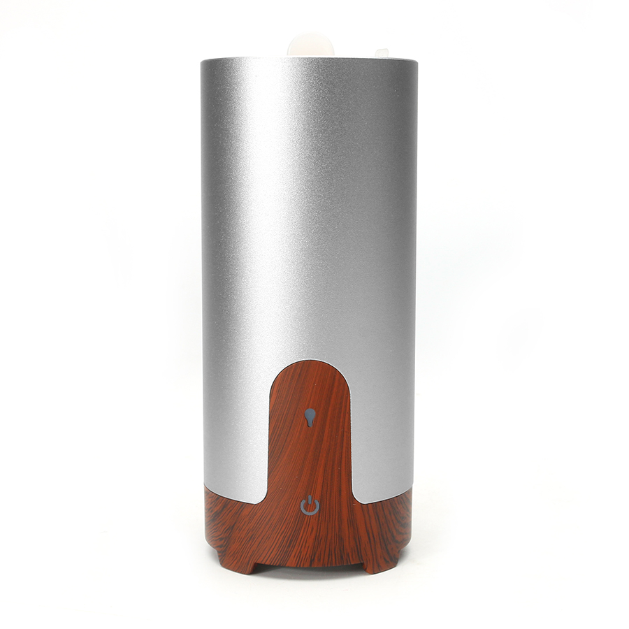 

GX-Diffuser GX-B02 Protable Essential Oil Humidifier Aromatherapy Diffuser Metal & Wood Grain Style