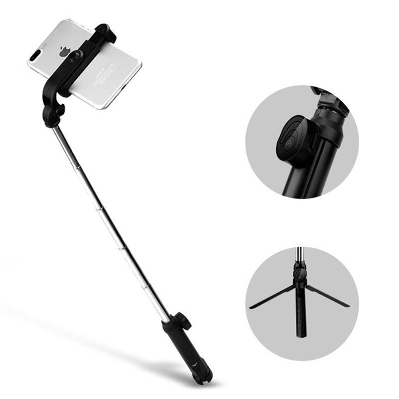 

XT10 Portable Extended Rotation bluetooth Remote Selfie Stick Tripod Mobile Phone Holder for Live Sports