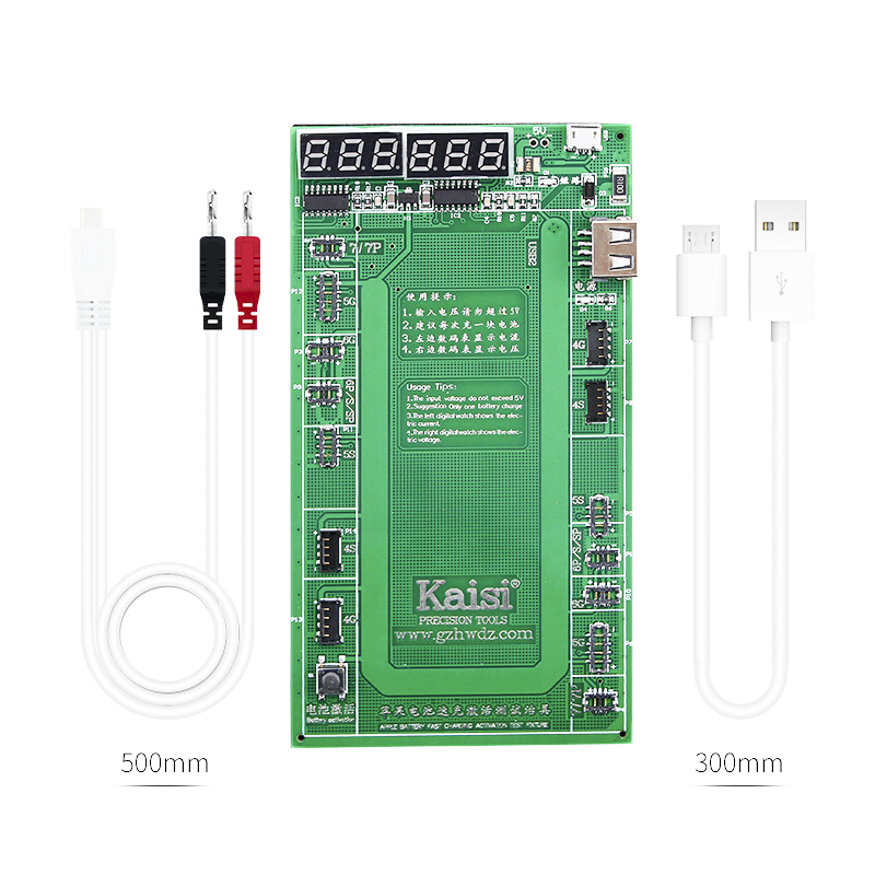 

Kaisi 9201 Battery Activation Charge Board Plate Jig Micro USB Cable Phone Repair Tool for iPhone 7 Plus 6S 6 Plus 5S 5 4S 4