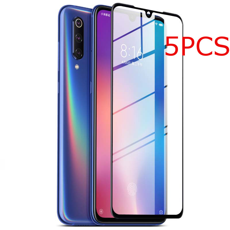 

5 PCS BAKEEY Anti-Explosion Full Cover Full Gule Tempered Glass Screen Protector for Xiaomi Mi9 / Mi 9 Transparent Edition