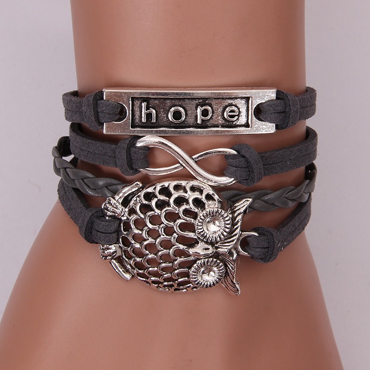 

Vintage Owl Hope Bracelet