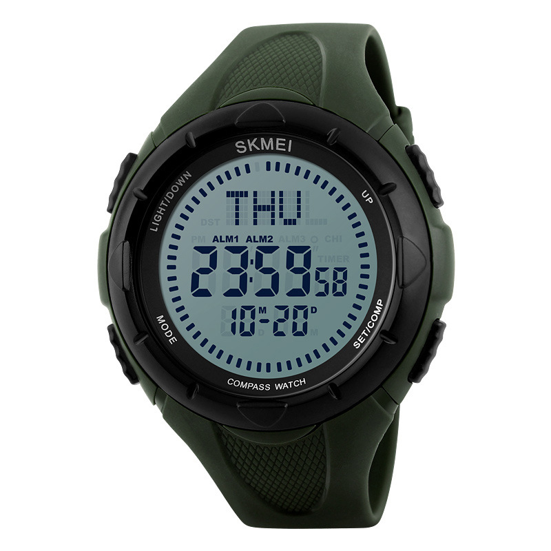 

SKMEI 1232 Compass World Time 50M Waterproof Swimming Outdoor Sport Digital Watch