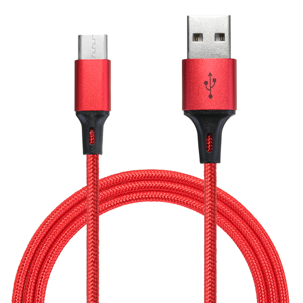 

Bakeey 2.4A Type C Braided Fast Charging Data Cable 1m For Oneplus 5t Xiaomi 6 Mi A1 Mix 2