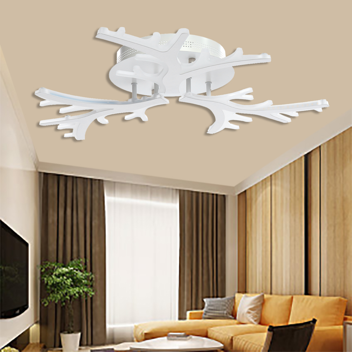 Find LED Ceiling Light Pendant Lamp Hallway Bedroom Dimmable Remote Fixture Decor for Sale on Gipsybee.com with cryptocurrencies
