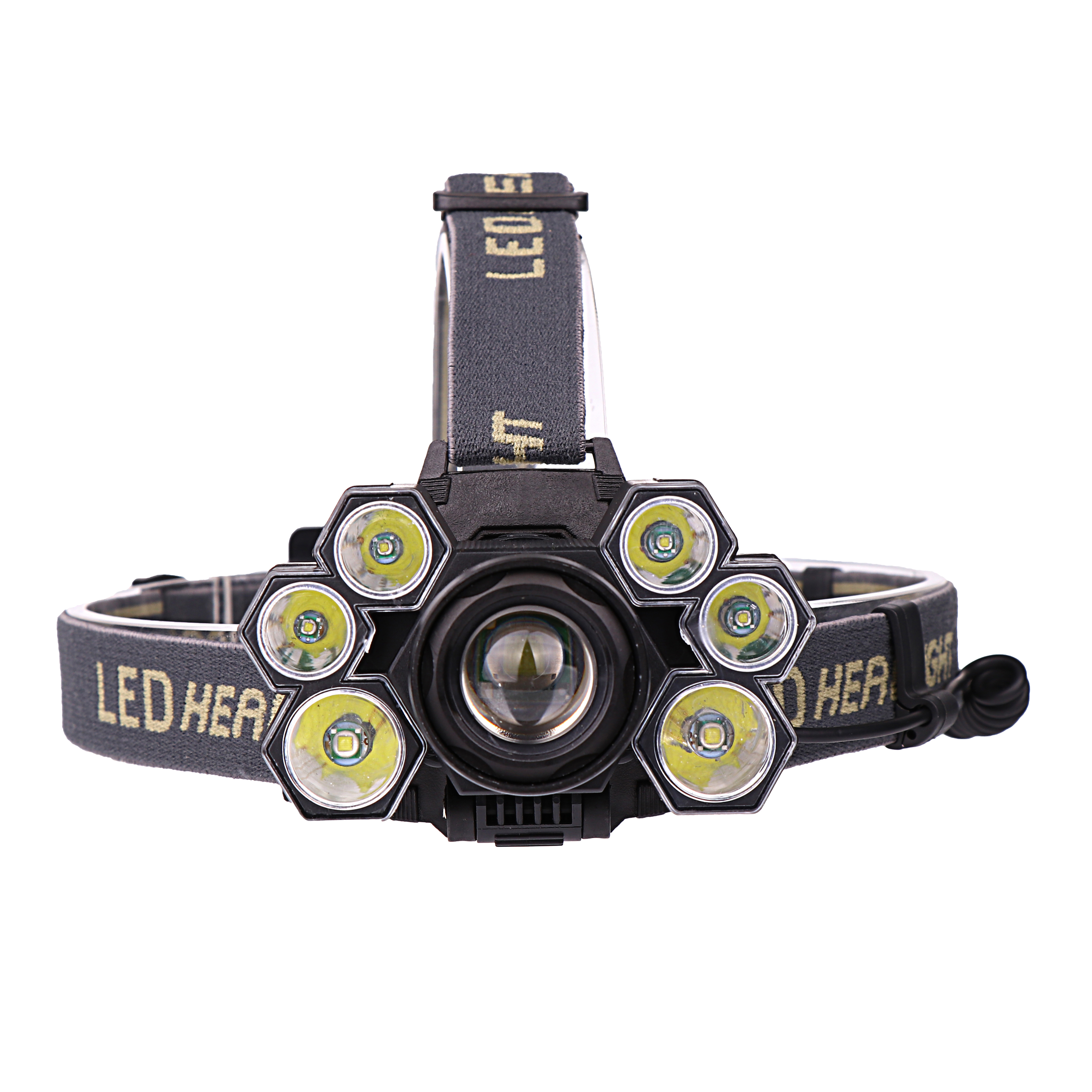 

XANES 4101-7 3500LM 3*T6+4*XPE LED Bike Bicycle Headlamp Mechanical Zoom 2*18650 Battery USB Rechargeable