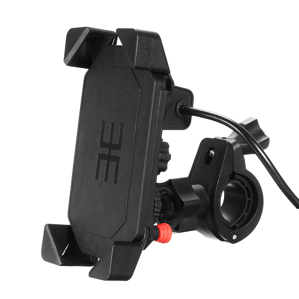 

Universal Motorcycle Bike Handlebar Mount Holder USB Charger For 3.5-6inch Cell Phone GPS