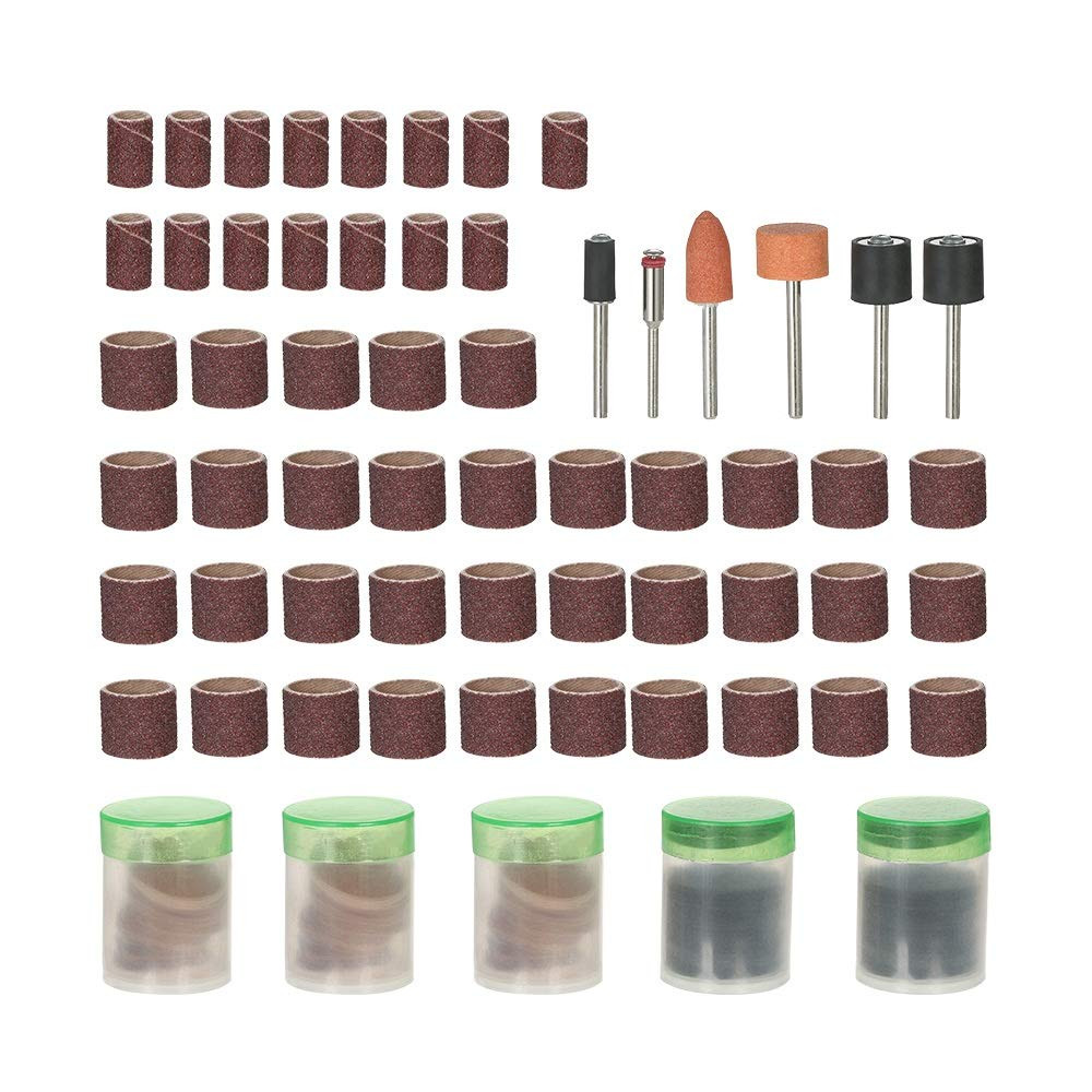 

206pcs 1/8 Inch Shank Rotary Tools Accessories Set Sanding Polishing Bits Kit with Storage Box For Dremel Grinder