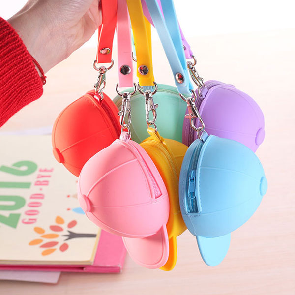 

Honana HN-B2 Творческий Симпатичные Силиконовые кошелек цвета конфеты Ключевые сумка Hat бейсболке монет сумка Организат