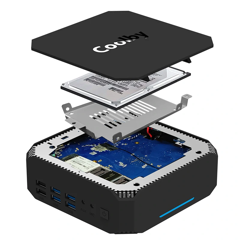 Find Coolby ZealBox Intel J4125 Mini PC 8GB DDR4 RAM 256GB SSD WiFi5 RJ45 1000M LAN HDMI DP Trible Screen 4K 60Hz Windows10 Pro Mini Computer for Sale on Gipsybee.com