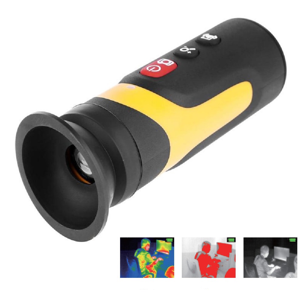 

HT-320D Handheld 2X Zoom Infrared Imager Night Vision IR Hunting Optics for Night 6.52mm 320x240 Infrared Focal Plane Thermal Camera Digital Temperature Tester Buit-in 3G Memory