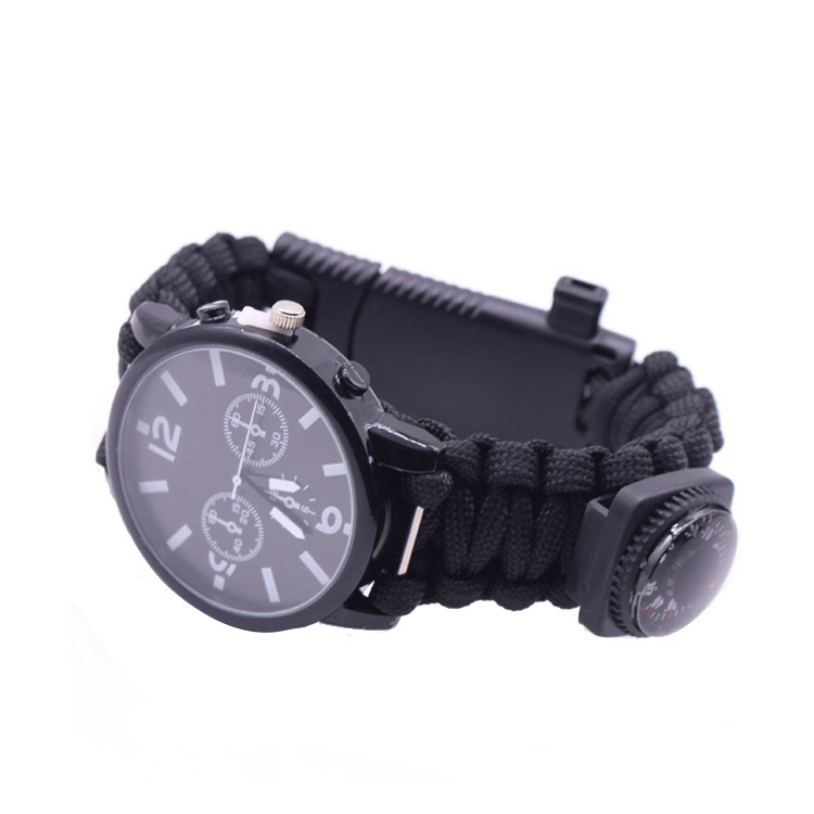 

IPRee® 7 In 1 EDC Paracord Watch Outdoor Survival Bracelet Tools Kit