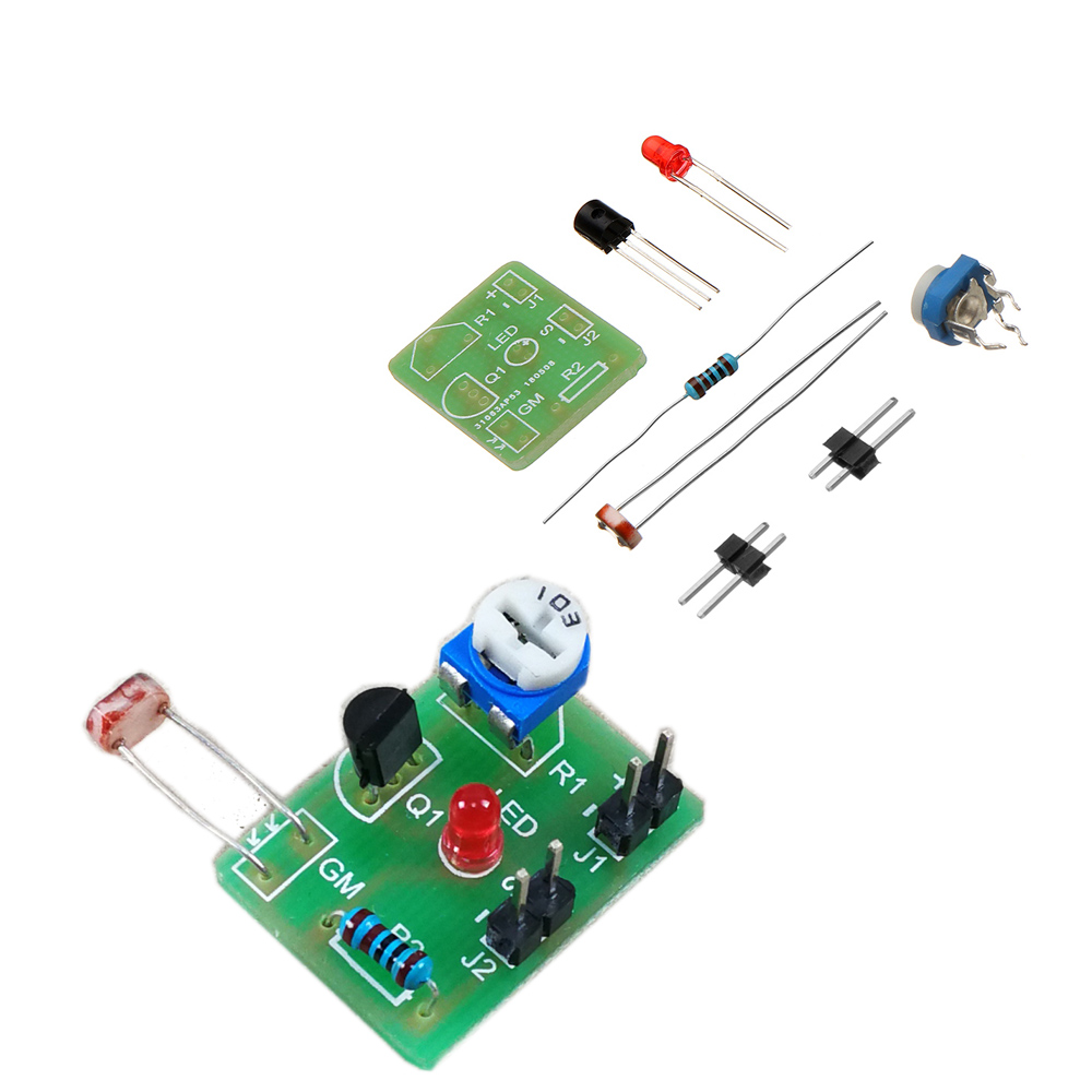 

3pcs DIY Photosensitive Induction Electronic Switch Module Optical Control DIY Production Training Kit