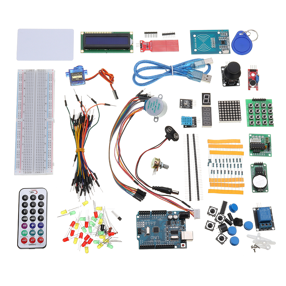 

RFID Стартерные наборы для Arduino R3 Модернизированная версия Учебный комплект для модулей с розничной торговлей Коробка