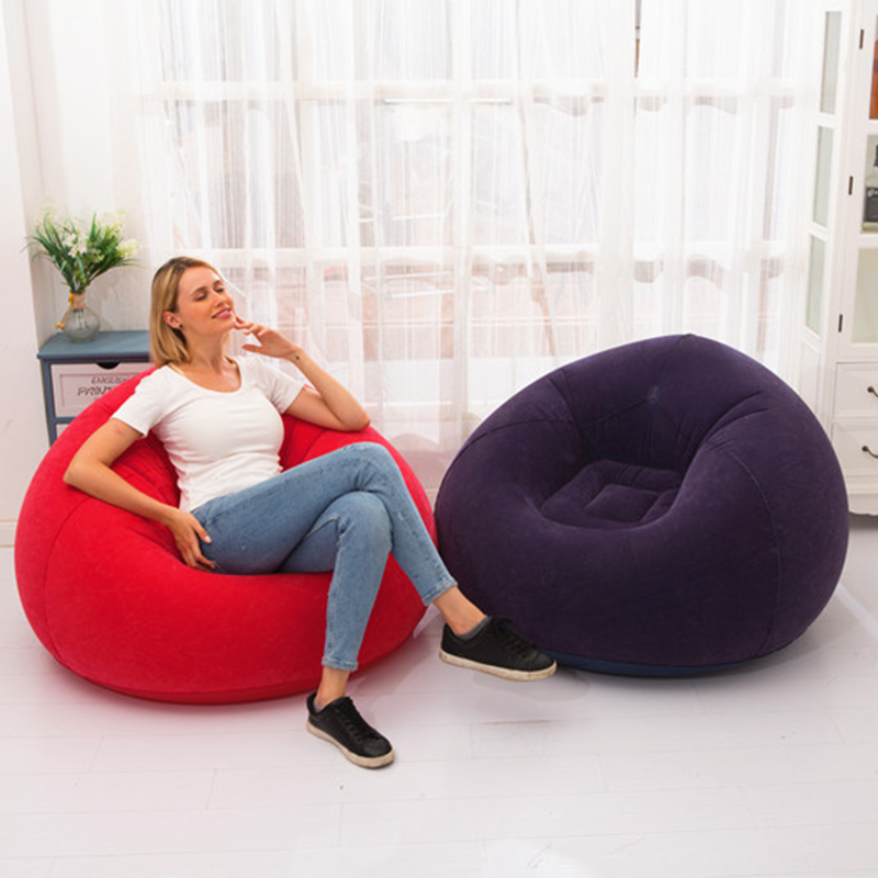 Large Pouf Lazy Sofas Lounger Couch Living Room Furniture Beanbag Tatami 2
