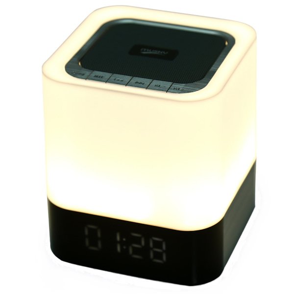 

Мускусный dy28 портативный беспроводной Bluetooth стерео динамик с будильником сенсорной лампы