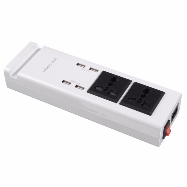 Find EU Power Strip with 4 USB Charging Ports Socket 5V 1A/2 4A Portable Strip Plug Adapter Multifunctional Smart Home Electronics for Sale on Gipsybee.com with cryptocurrencies
