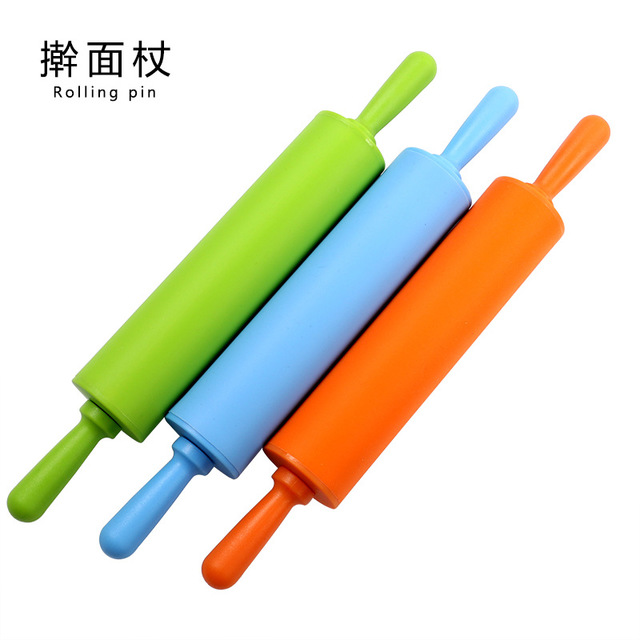 

Hot Baked Cake Tool Large Rolling Pin Silicone Flour Stick Dough Noodle Rolling Pin